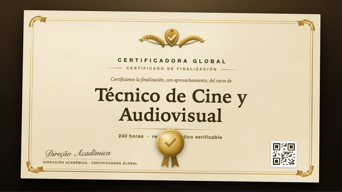 Portada del curso Técnico de Cine y Audiovisual