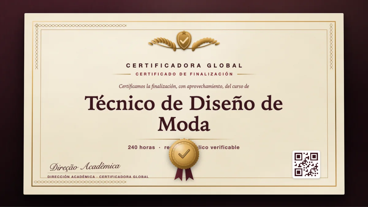 Portada del curso Técnico de Diseño de Moda