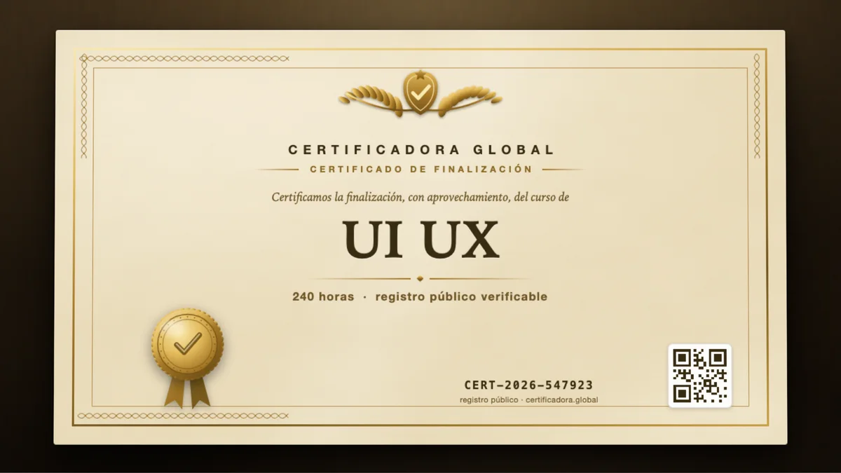 Portada del curso UI UX