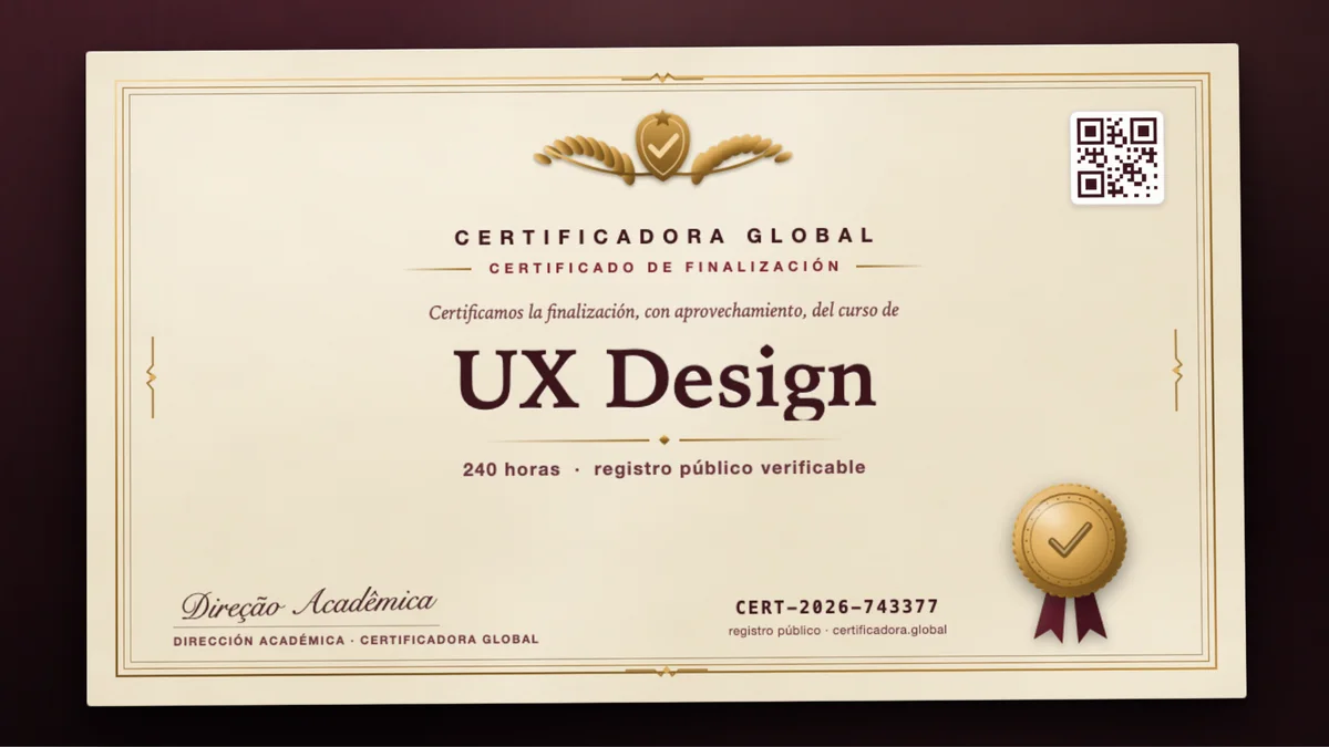 Portada del curso UX Design