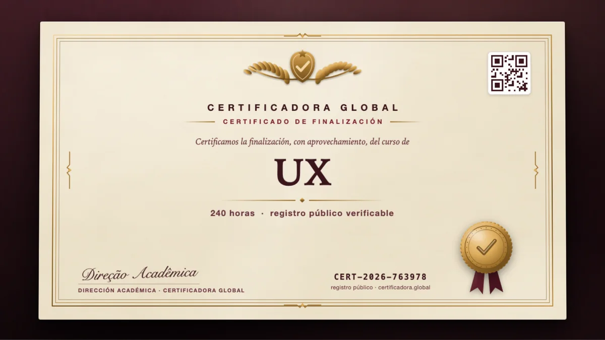 Portada del curso UX