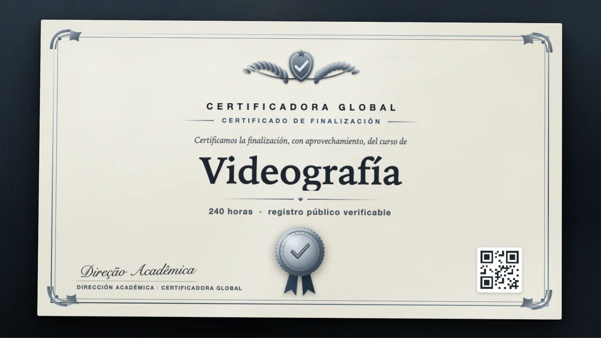 Portada del curso Videografía
