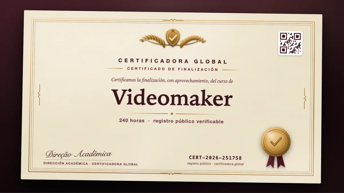 Portada del curso Videomaker