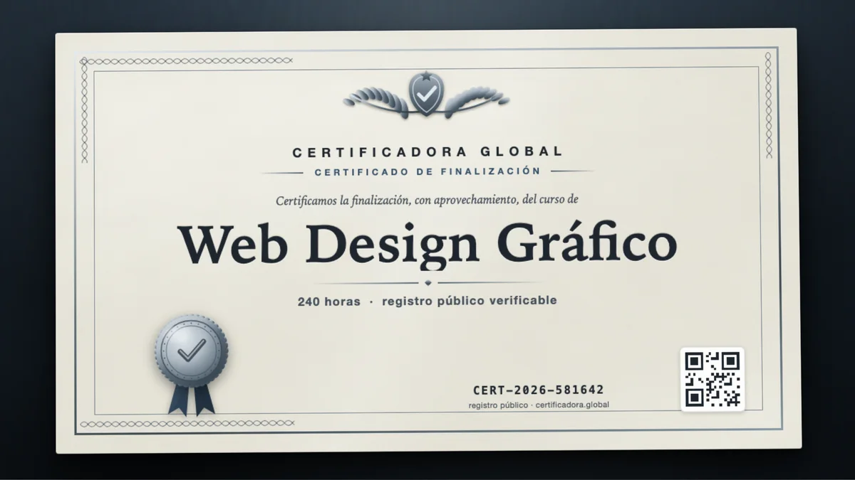 Portada del curso Web Design Gráfico
