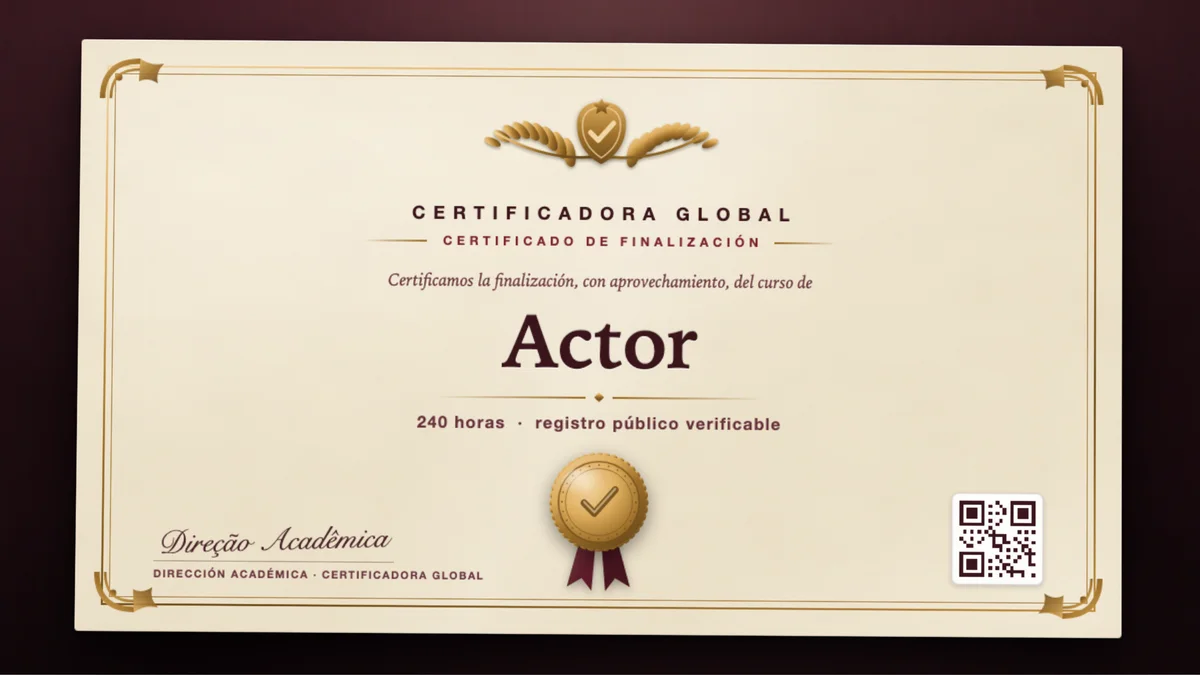 Portada del curso Actor