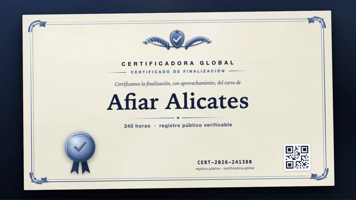 Portada del curso Afiar Alicates