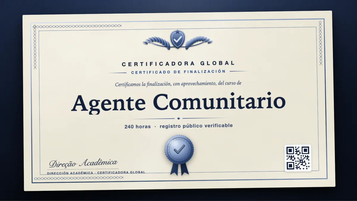 Portada del curso Agente Comunitario