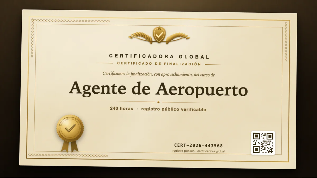 Portada del curso Agente de Aeropuerto