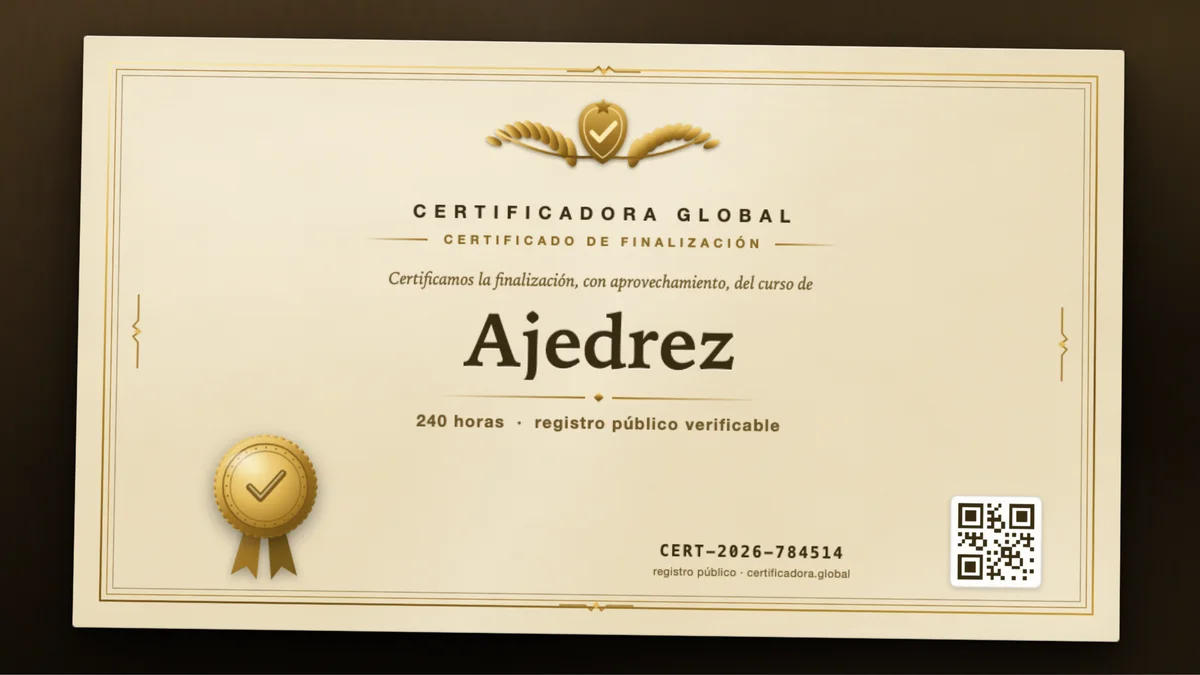 Portada del curso Ajedrez