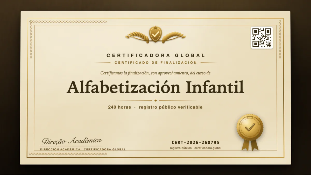 Portada del curso Alfabetización Infantil