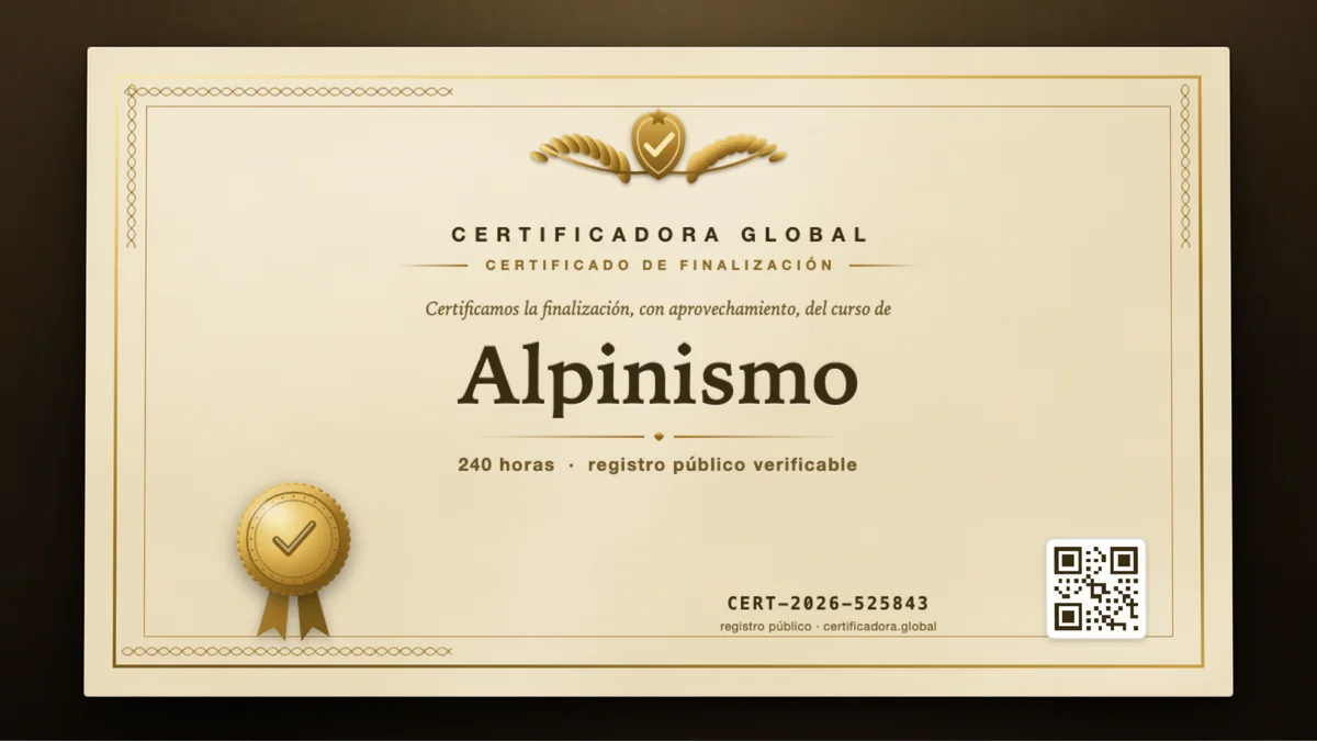 Portada del curso Alpinismo