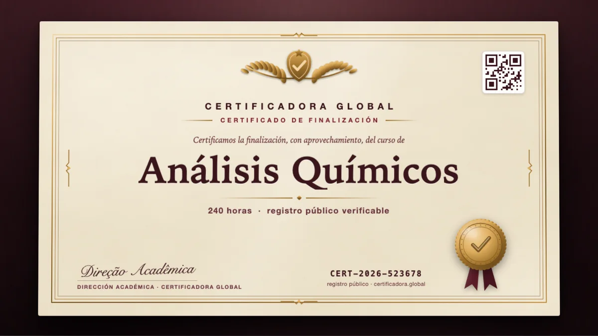 Portada del curso Análisis Químicos