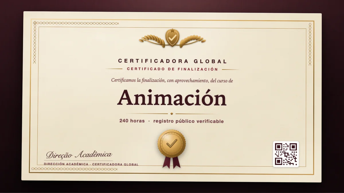 Portada del curso Animación