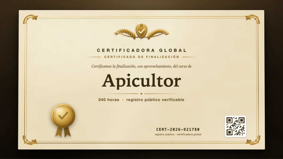 Portada del curso Apicultor