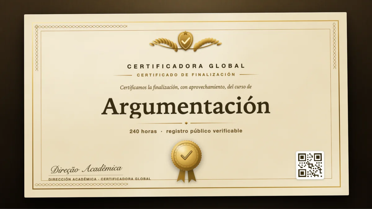 Portada del curso Argumentación