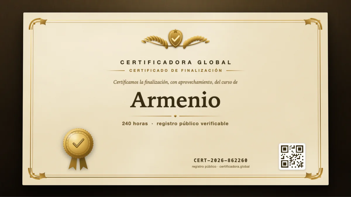 Portada del curso Armenio