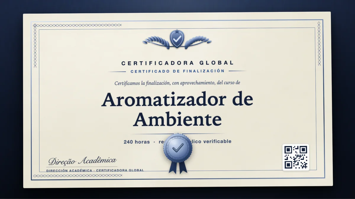 Portada del curso Aromatizador de Ambiente