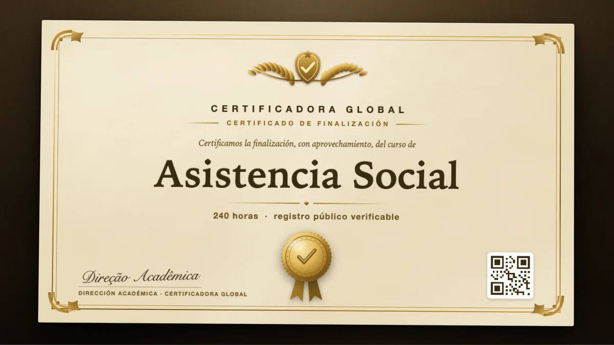 Portada del curso Asistencia Social
