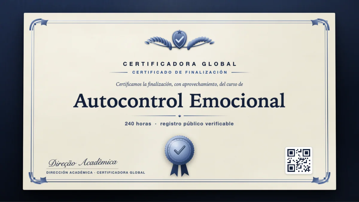 Portada del curso Autocontrol Emocional