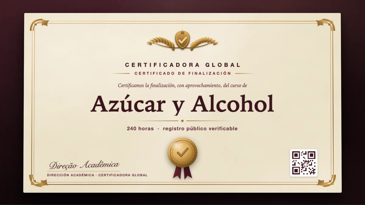 Portada del curso Azúcar y Alcohol