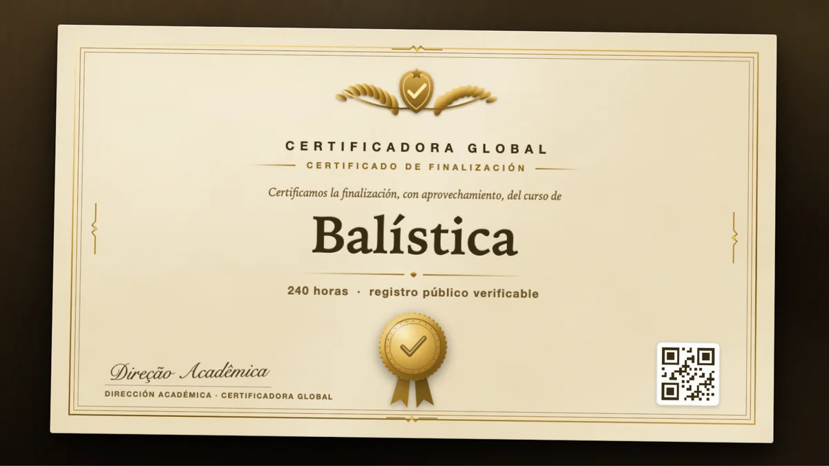 Portada del curso Balística