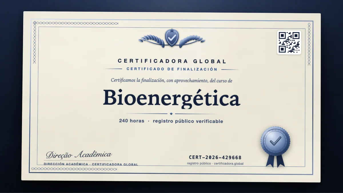 Portada del curso Bioenergética