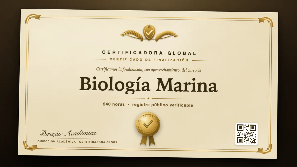 Portada del curso Biología Marina