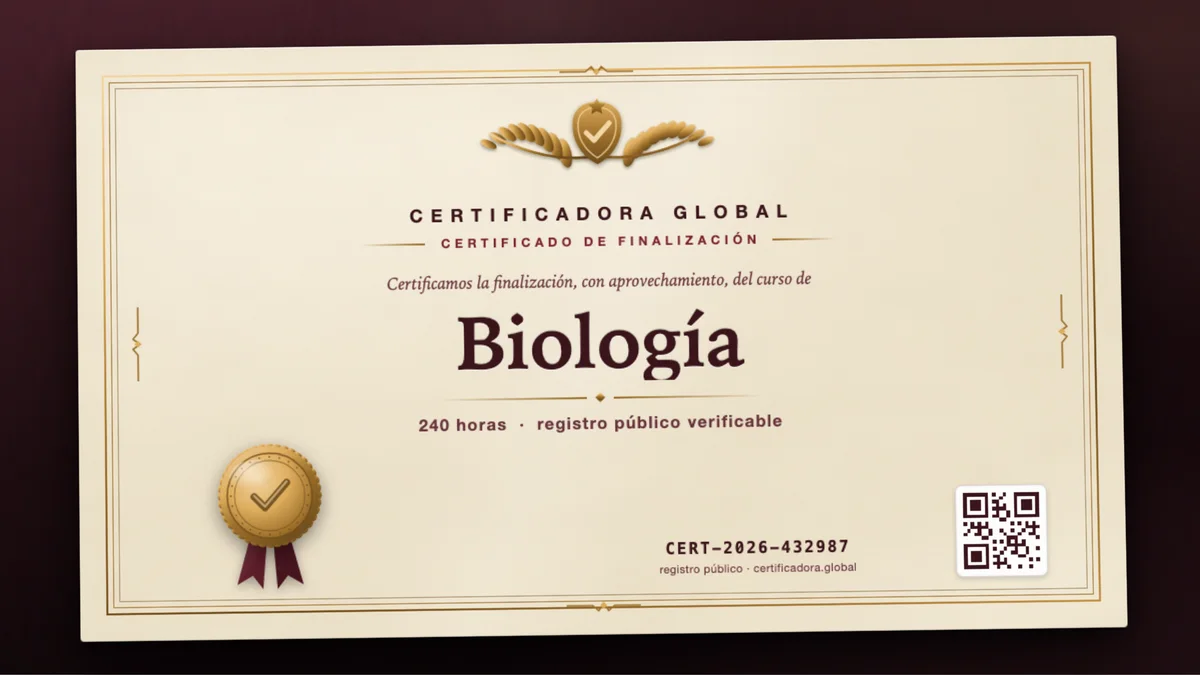 Portada del curso Biología