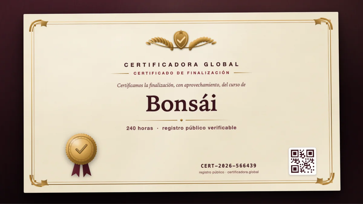 Portada del curso Bonsái