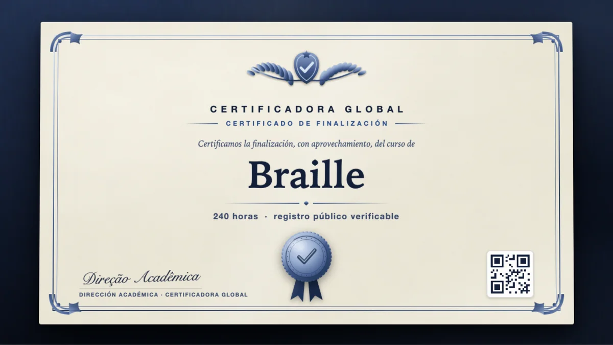 Portada del curso Braille