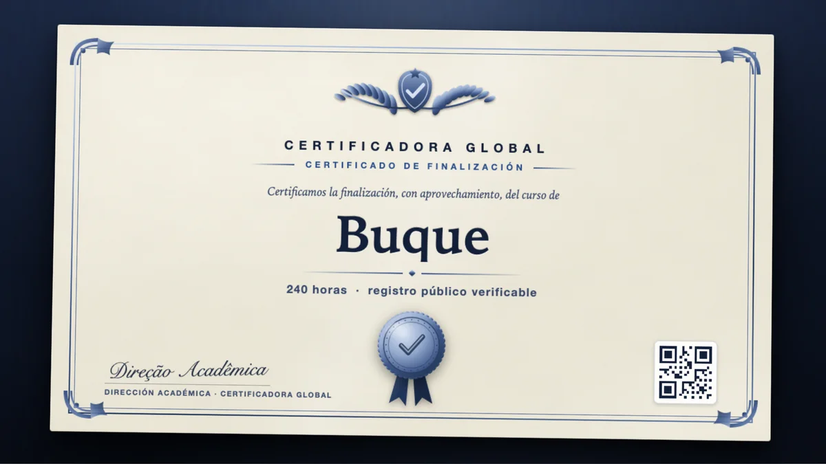 Portada del curso Buque