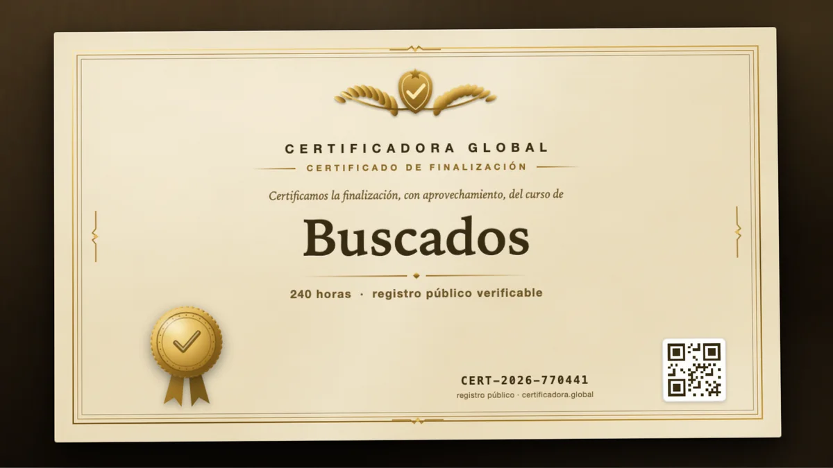 Portada del curso Buscados