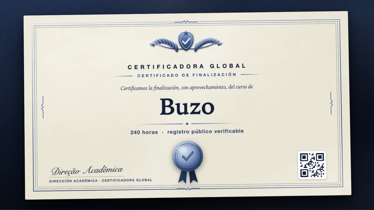 Portada del curso Buzo