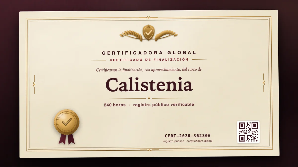 Portada del curso Calistenia