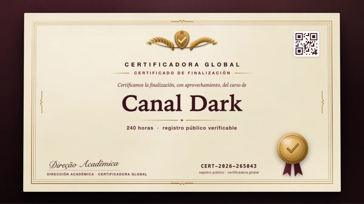 Portada del curso Canal Dark