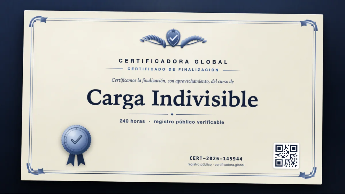Portada del curso Carga Indivisible