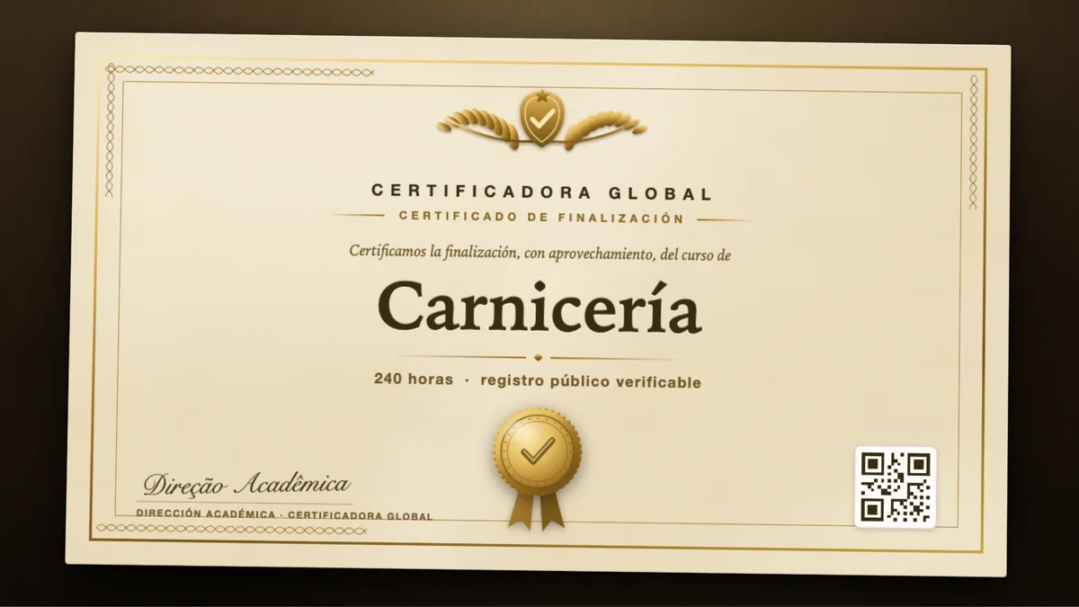 Portada del curso Carnicería