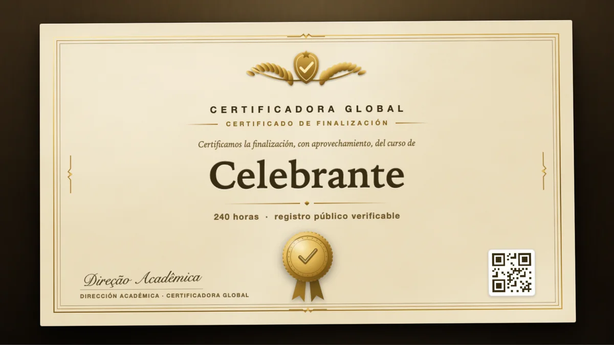Portada del curso Celebrante