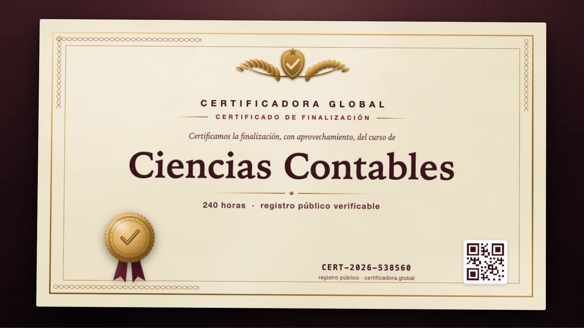 Portada del curso Ciencias Contables