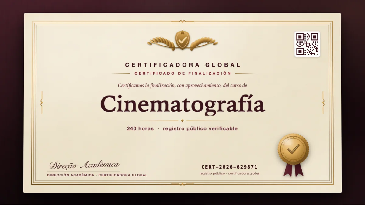 Portada del curso Cinematografía
