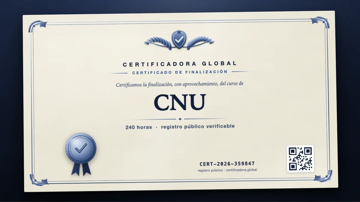 Portada del curso CNU