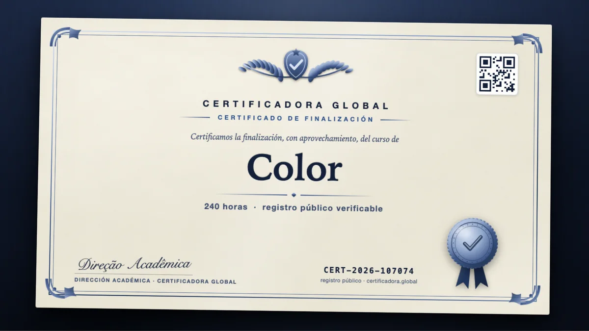 Portada del curso Color