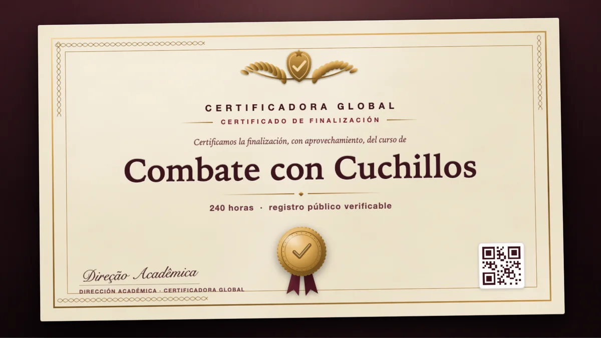 Portada del curso Combate con Cuchillos