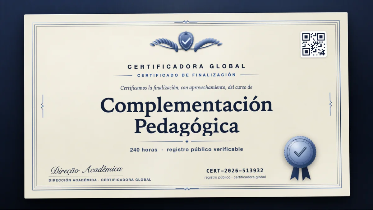 Portada del curso Complementación Pedagógica