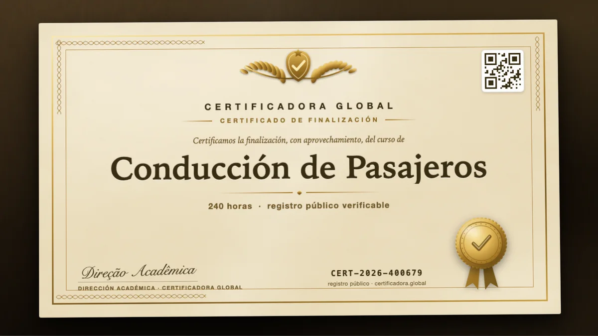 Portada del curso Conducción de Pasajeros