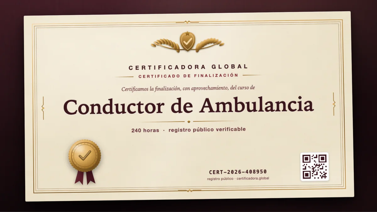 Portada del curso Conductor de Ambulancia