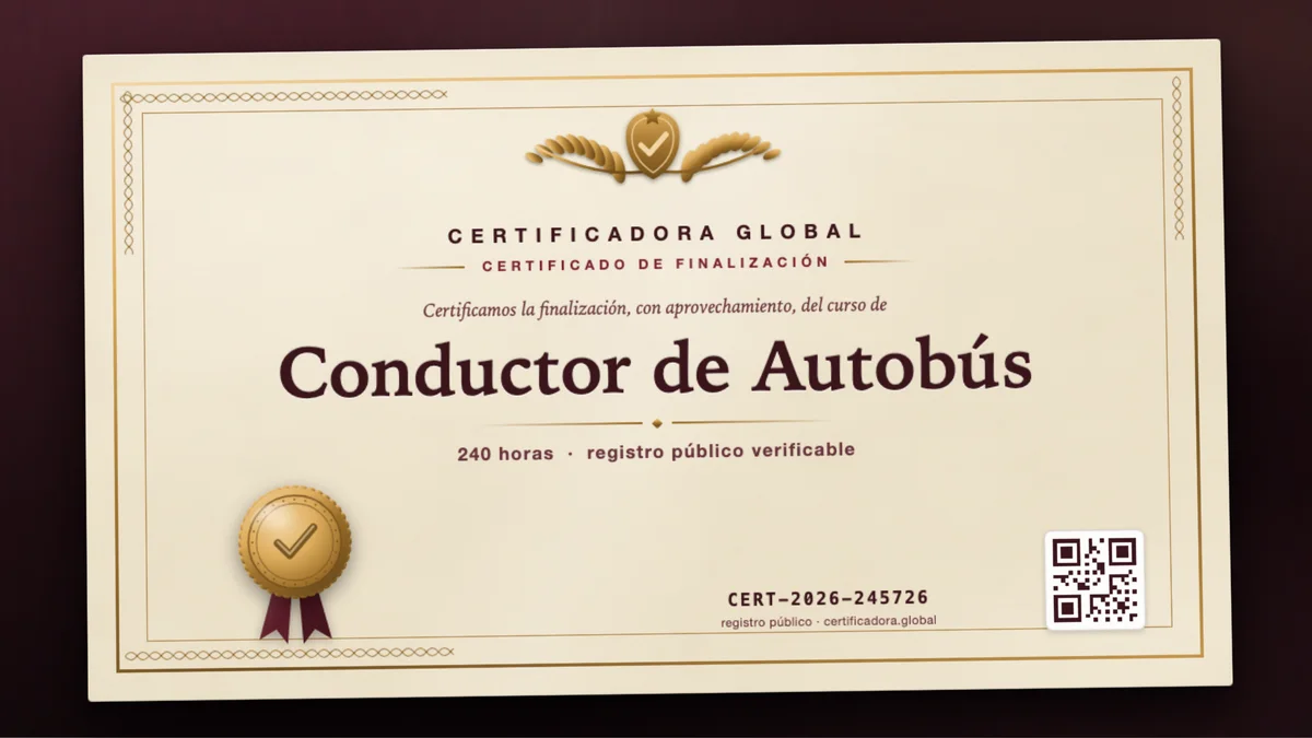 Portada del curso Conductor de Autobús