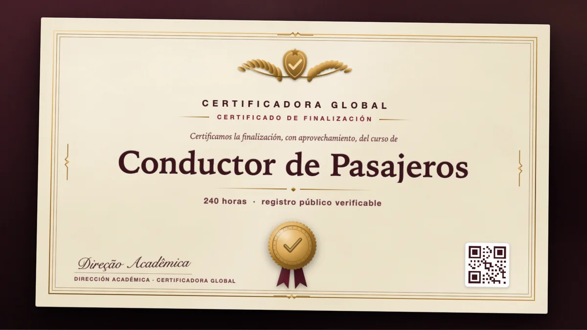 Portada del curso Conductor de Pasajeros