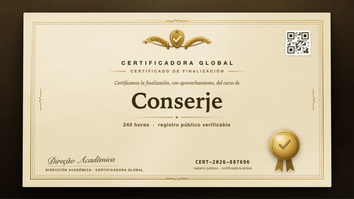 Portada del curso Conserje