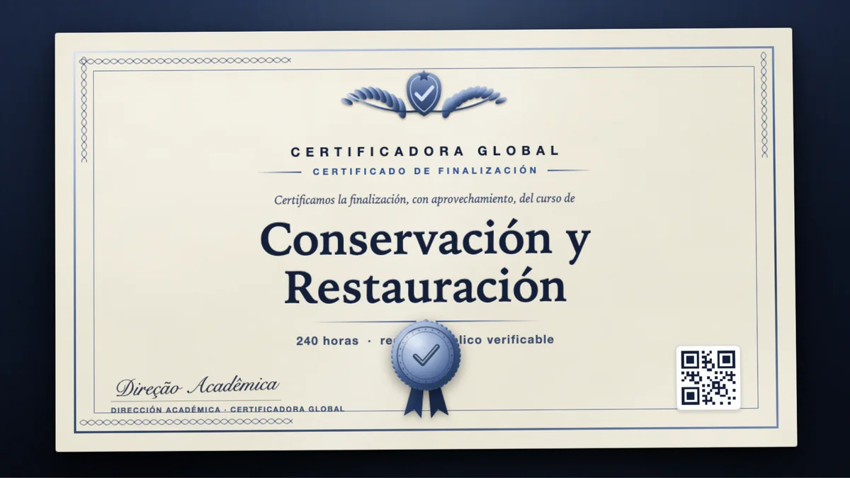 Portada del curso Conservación y Restauración